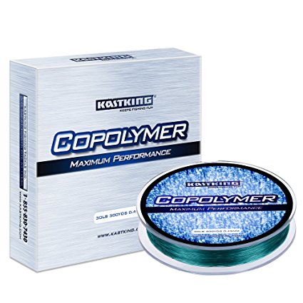 KastKing Copolymer Fishing Line for Saltwater Fishing, Freshwater Fishing, Bass Fishing and Trout Fishing, Strong and Ultra Invisible.