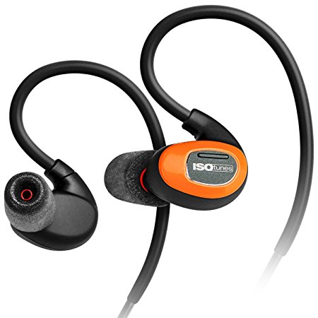 ISOtunes PRO - Noise Isolating Bluetooth Earbuds, 10 Hour Battery, 27 dB Noise Reduction Rating, Noise Cancelling Mic, OSHA Compliant In-Ear Headphones