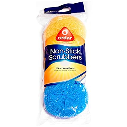 O-Cedar Non-Stick Mesh Scrubbers, 3 count