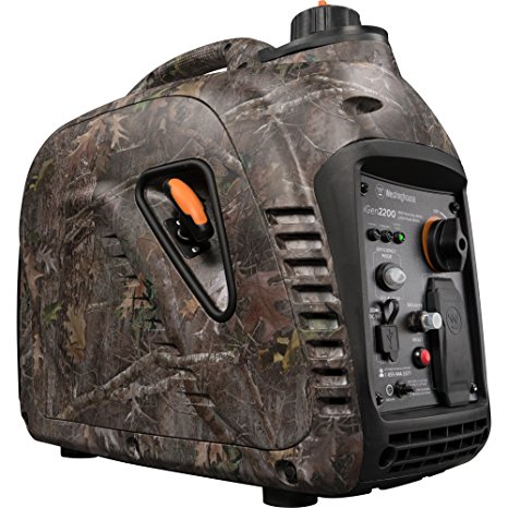 Westinghouse iGen2200 True Timber Camouflage Portable Inverter Generator - 1800 Rated Watts & 2200 Peak Watts - Gas Powered - CARB Compliant