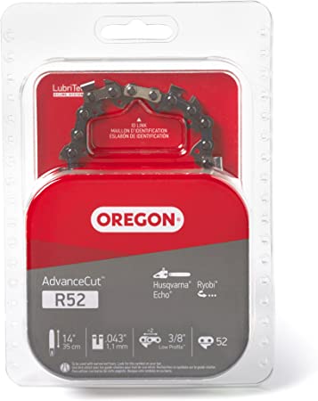 Oregon R52 AdvanceCut 14-Inch Chainsaw Chain Fits Husqvarna, Echo, Ryobi