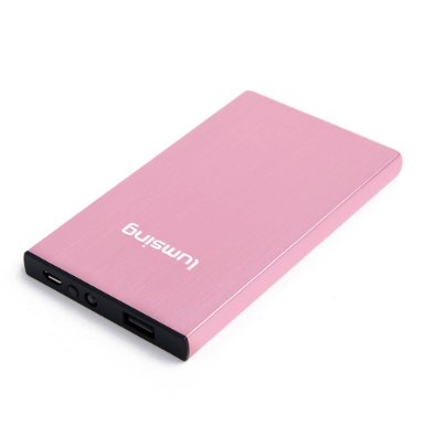 Lumsing Portable Charger Power Bank for Smartphones Tablets8000mAh Li-Polymer Pink
