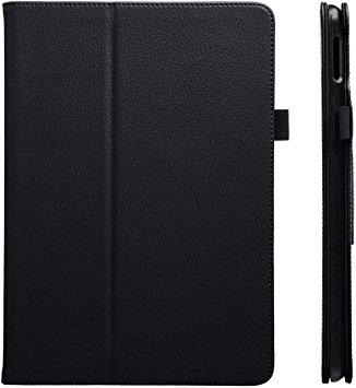 AmazonBasics iPad 2017 PU Leather Case Auto Wake/Sleep Cover, Black, 9.7"