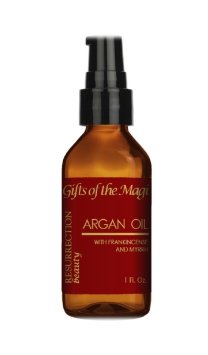 Frankincense and Myrrh Argan Oil For Skin, Hair, Nails and Scars, Pure Organic 1oz