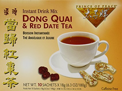 Prince of Peace Dong Quai & Red Date Instant Tea 10 Tea Bags (Pack of 2)