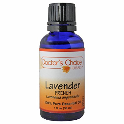 Doctor’s Choice 100% Pure French Lavender Therapeutic Grade Essential Oil with Pure Lavender Oil, 30ml – PREMIUM QUALITY – Glass Bottle.