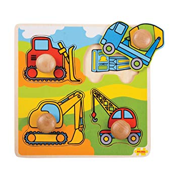 Bigjigs Toys BJ518 My First Peg Puzzle Construction