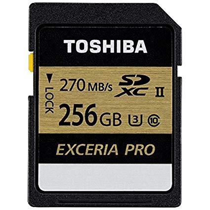 Toshiba Exceria Pro - N501 SD Memory Card UHS-II U3 Class 10 (OEM Pack) (256GB)