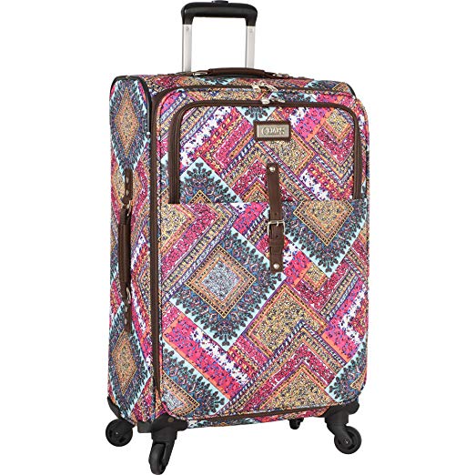 Chaps Carry On Expandable Lightweight Spinner Luggage Suitcase