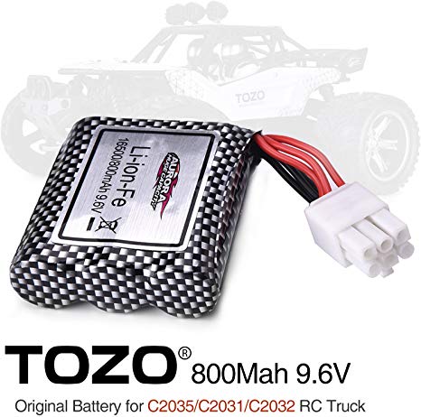 TOZO 15-DJ02 Battery 9.6V 800mAh for C2035 C2031 C2032 RC CAR Part ( 1pcs )