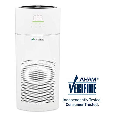 Germ Guardian High CADR True HEPA Filter Air Purifier for Home, Large Rooms up to 402 sq ft, Filters Allergies, Pollen, Smoke, Dust, Pet Dander, Mold, Odors, Deodorizer with Ionizer, Quiet AC9400W