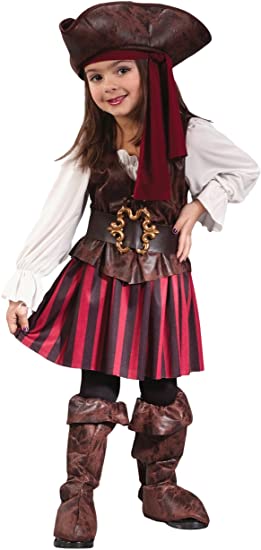 Caribbean Toddler Pirate Girl Costume