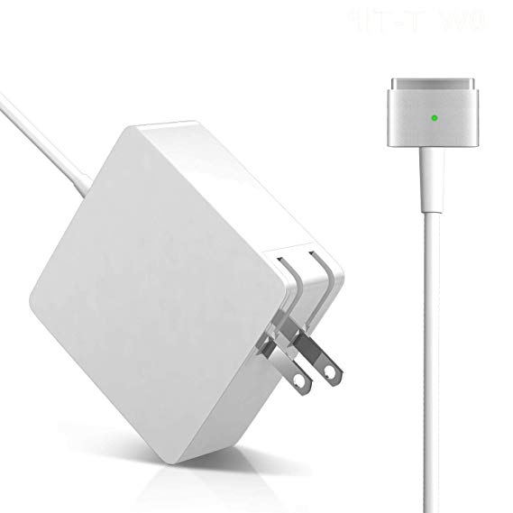 Fvgia Replacement for MacBook Pro Charger, Magsafe 2 MacBook Charger, Magnetic Power Adapter 60W T-Tip for 13 Inch, After Late 2012