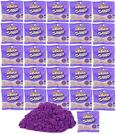 Kinetic Sand, 26-Piece Purple Play Sand Party Pack (Online Exclusive) for Party Favors, Goodie Bags and More, Sensory Toys for Kids Ages 3 and up