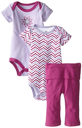 Yoga Sprout Clothing Set, 2 Bodysuits and Pant