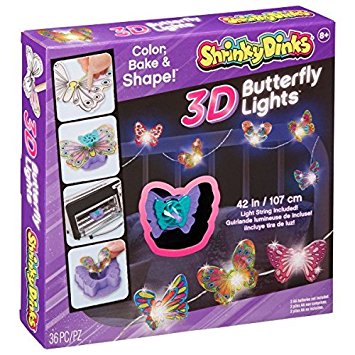 Shrinky Dinks 3D Butterfly Lights