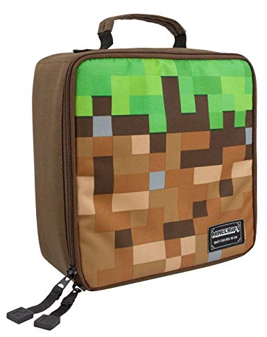 Minecraft Childrens/Kids Dirt Block Lunch Bag
