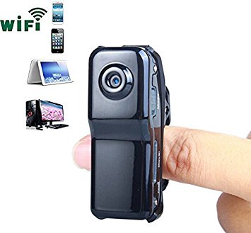 Novelt'y Mini Portable P2P IP Wifi Hidden Camera Wireless Video Camera Camcorder HD Cam data Recorder for Iphone Android Wifi Spy Camera Micro Camera Personal body Security