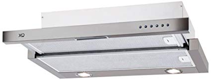 XOC36S XO Range Hood Stainless Steel Under Cabinet Insert Glide Pull Out Style, 36", 600 CFM, Premium Italian Quality