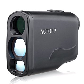 AcTopp Digital Golf Rangefinder Laser Hunting Range Finder Scope with Fog,Horizontal Distance,Height,Scan,Speed Measurement Function,Perfect for Golf ,Hunting and Racing