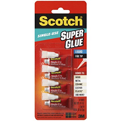 Scotch Super Glue Liquid, .07 Ounces (AD114)