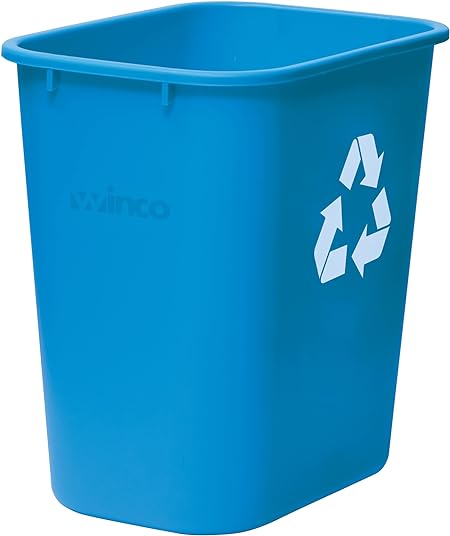 Superior Popcorn Company PWR-28L Waste Basket, 7 Gallon, Blue