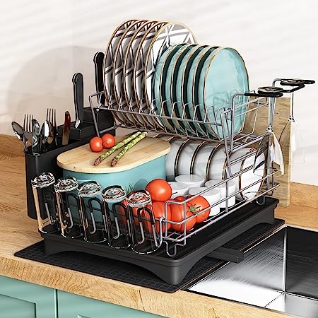 Majalis dish drying discount rack