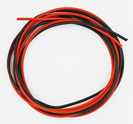 BNTECHGO 16 Gauge Silicone Wire 10 Feet [5 ft Black And 5 ft Red] 16 AWG Silicone Wire - Soft and Flexible Silicone Wire- 252 Strands of copper wire