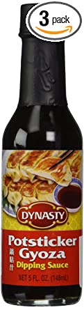 Dynasty Potsticker - Gyoza Dipping Sauce, 5-Ounce Bottle (Pack of 3)