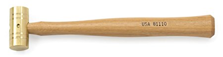 Armstrong 81-110 1/2-Pound Brass Hammer Hickory Handle