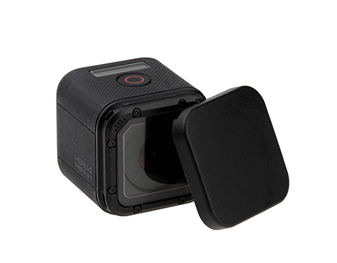Fone-Stuff GoPro HERO 4/Hero 5 Session Lens Cover, Scratch Resistant Protective Cap for Sports Action in Black