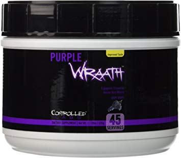 Controlled Labs Purple Wraath, Ergogenic Essential Amino Acid Matrix, 45 Serving, Juicy Grape, 1.17-Pound Tub
