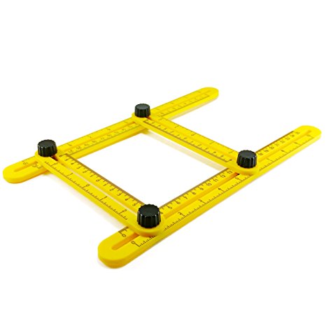 RAK Ultimate Template Tool Angle Izer with Adjustable Ruler Measures All Shapes, Forms and Angles - Must Have Tool for DIY Handyman, Construction