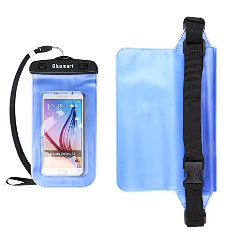 Waterproof Case   Waterproof Pouch, Blusmart Dry Bag for IPhone 7, 6s, 6, 6 Plus, 5s, Samsung Galaxy s6, s6 Edge, s5, s4, Note 4 HTC LG Sony Nokia Motorola up to 6.0 inch Blue