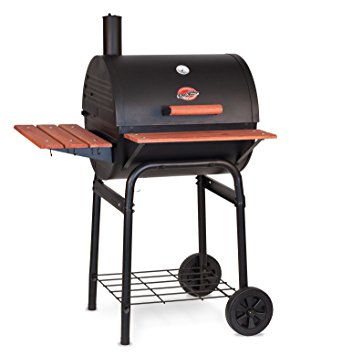 Char-Griller 2123 Wrangler 635 Square Inch Charcoal Grill / Smoker