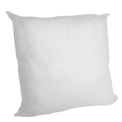 Set of 2 - 26 X 26 Premium Hypoallergenic Stuffer Pillow Insert Sham Square Form Polyester, Standard / White - MADE IN USA