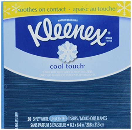 Kleenex, Cool Touch Upright Tissue, 50 ct