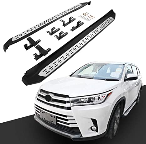 SnailAuto New Running Board Fit for Toyota Highlander Kluger 2014-2019 Aluminum Side Step Nerf Bar