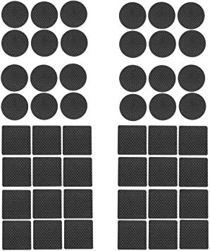 Furniture Pads,48 Pack 1.8in Rubber Furniture Pads,Non Slip Furniture Feet Pads,Rubber Stickers Self-Adhesive Furniture Felt Pads for Chair Legs,Tiled,Carpet,Laminate,Hardwood Floor Protectors