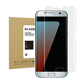 Galaxy S7 EDGE Tempered Glass Screen Protector MaxDemo Edge to Edge Ultra HD 3D Curved Protection Oil Resistant Coated [ Anti-Bubble][Anti-Scratch] Screen Protector for Samsung Galaxy S7 EDGE Clear