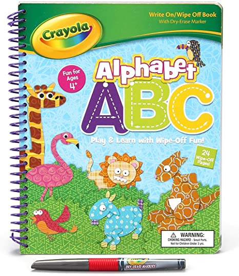 Bendon Publishing Crayola Spiral Wipe Off Book - Alphabet ABC