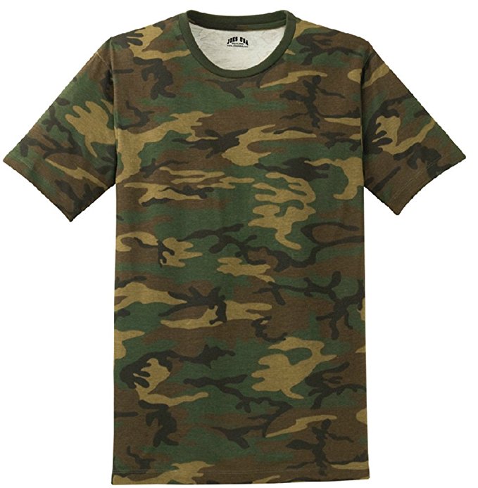 Joe's USA Mens Camo-Camouflage T Shirts in Mens Sizes: XS-4XL