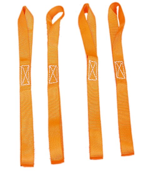 18" Tie Down Straps, 4-pack, 3,600 LB capacity per strap