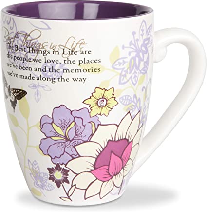 Pavilion Mark My Words The Best Things in Life Mug, 20-Ounce, 4-3/4-Inch