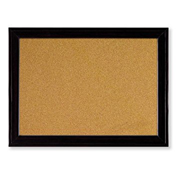 Quartet Home Décor Cork Bulletin Board, Black Frame, 11 x 17 Inches, Pack of 2 (79279)