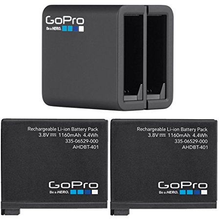 GoPro 2 Genuine Original Rechargeable Battery Pack for HERO4 and GoPro HERO4 Dual Battery Charger For GoPro HD Hero 4 Black Silver AHBBP-401 AHDBT-401