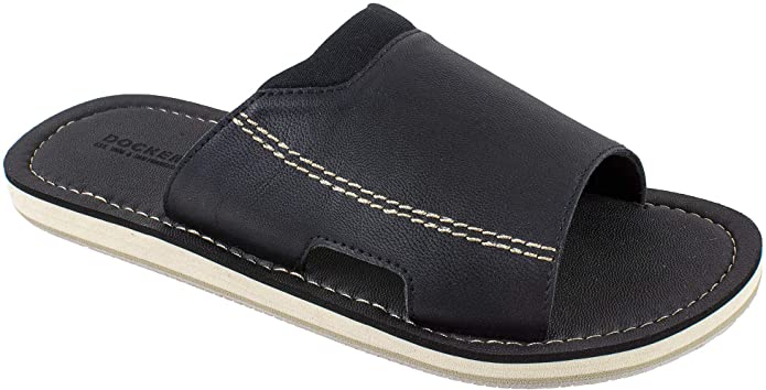 Dockers Men's Sandal, Slide Sandal with Premium and Classic Comfort, PU Upper, Men's US Size 7 to 16 Big and Tall