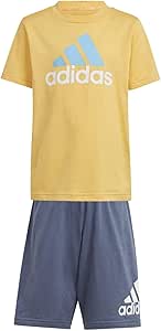 adidas Lk BL Co T Set – Kurzarm-T-Shirt – Gelb – Größe 6-7 Jahre, Semi Spark/mehrfarbig, 6-7 Jahre