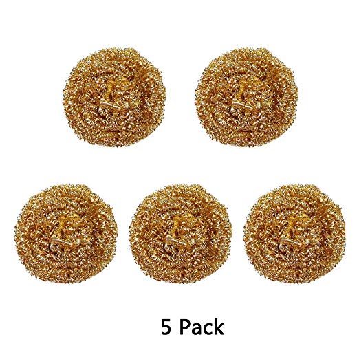5pcs Soldering Iron Tip Cleaning Ball Wire, Soldering Iron Tip Cleaner Brass Sponge