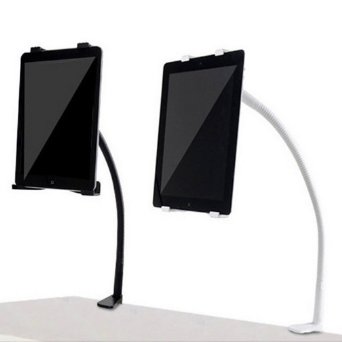 Tsing Gooseneck 360 Lazy Bed Desk Stand Holder Mount For iPad 2 3 4 Air Mini Tablet (Black)